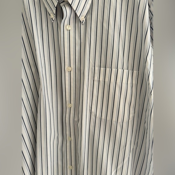 Eddie Bauer Mens Wrinkle Resistant Button Up Shirt SZ XL Multi Striped Cotton - Picture 4 of 9